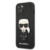Karl Lagerfeld KLHCP13SOKPK iPhone 13mini 5,4 czarny/black hardcase Saffiano Ikonik Karl`s Patch